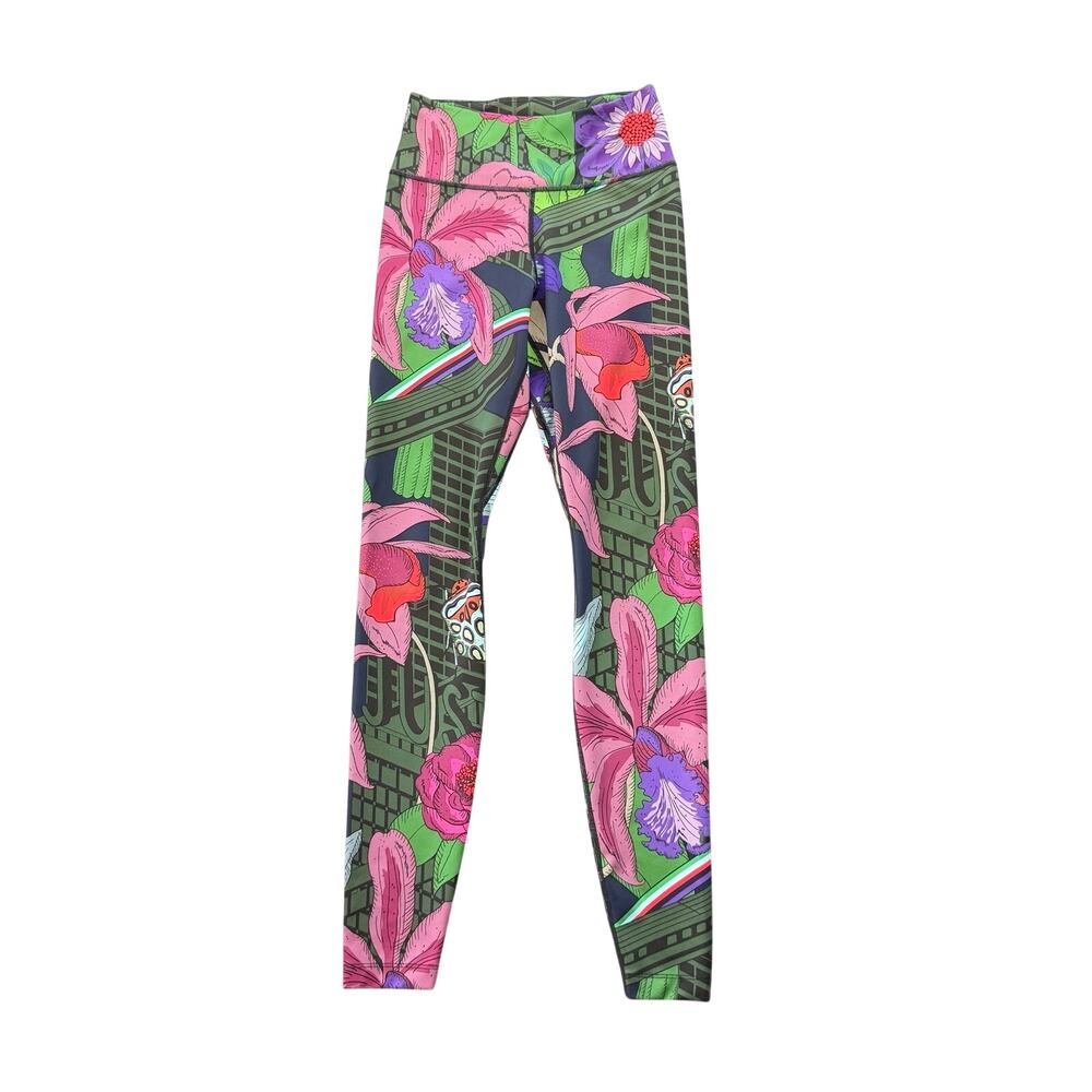Nike One Icon Clash Floral Print Botanical Tropical Workout Athleisure Leggings